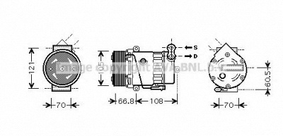 AVA QUALITY COOLING olk389 -  Компрессор, кондиционер